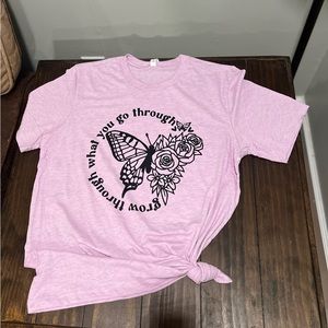 Grow through butterfly tee!